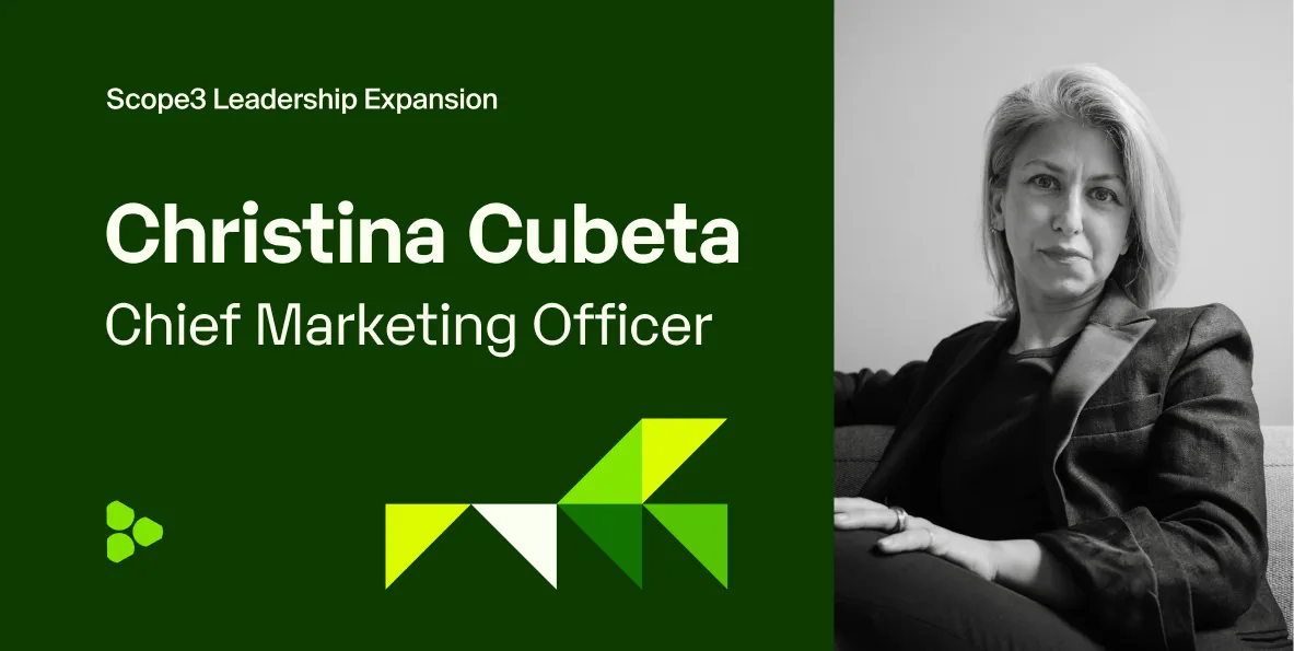 Christina Cubeta Joins Scope3 as Chief Marketing Officer
