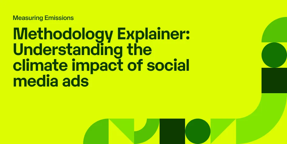 How to measure and reduce carbon emissions from social advertising